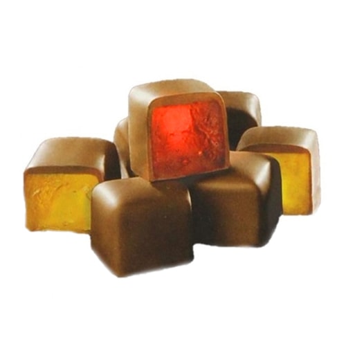 Koska Chocolate Coated Turkish Delight with Rose and Lemon Flavored 140 gr