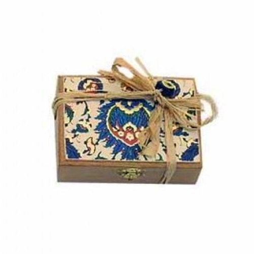 Koska Traditional Turkish Delight with Double Pistachios – Wooden Boxed