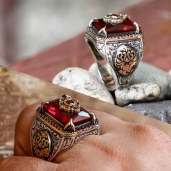 Stone-Claw-Design-Red-Sultan-Ring-China-Manufacturer