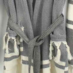 Loincloth-Robe-Hooded-Fish-Back-Striped-Black2