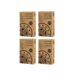 Kahve Dunyasi 80 Count Coffee Filter Paper - 4 Pieces