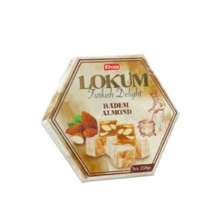 Turkish Delight with Almond Elvan - 250 gr (8.82oz)