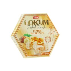 Turkish Delight with Hazelnut Elvan - 250 gr (8.82oz)