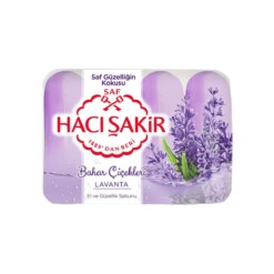 Turkish Beauty Soap with Lavender Haci Sakir 70 gr (2.46oz) x4