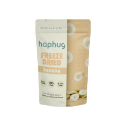 Sugar-Free Freeze Dried Banana Chips HapHug 30 gr (1.05oz)