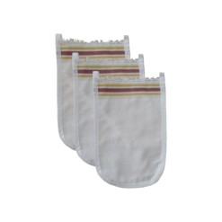 Silky Touch Cleaning Face and Bdy Mitt - 3 Pieces