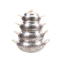Grey Sultan 4 Size Copper Pot Set
