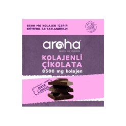 No Added Sugar 55 Dark Bitter Chocolate with Colagen Aroha Cikolata 40 gr (1.41oz)