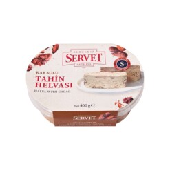 Sugar-Free Cocoa Tahini Halva Servet Sekerleme 400 gr (14.11oz)