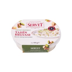 Sugar-Free Tahini Halva with Pistachio Servet Sekerleme 400 gr (14.11oz)