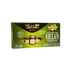 Tatlan Helva Life Series Sugar-Free Plain Tahini Halva with Pistachio 300 gr (10.58oz)